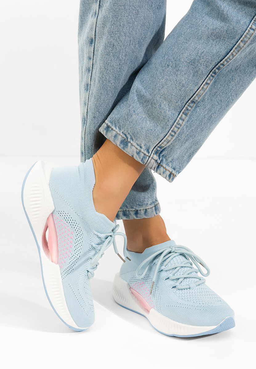 Niebieskie sneakersy damskie Euliana
