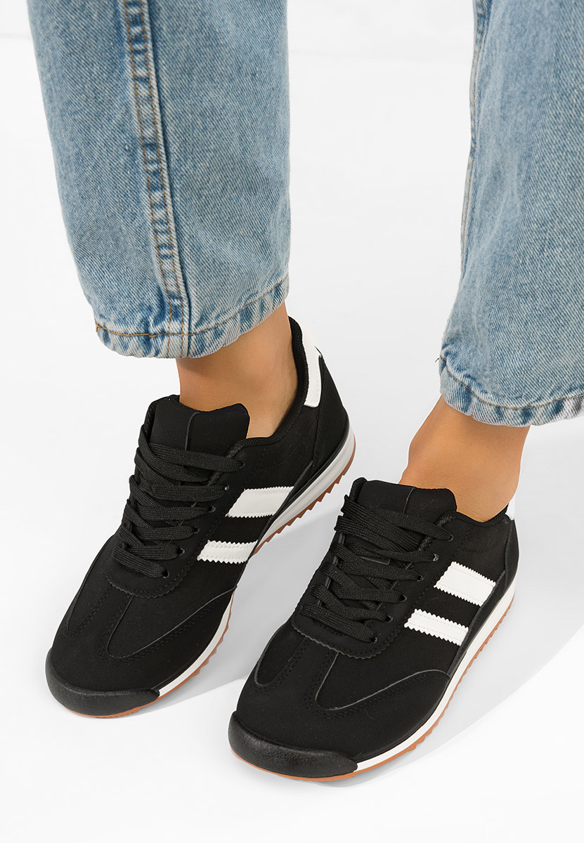 Czarne sneakersy damskie Catia