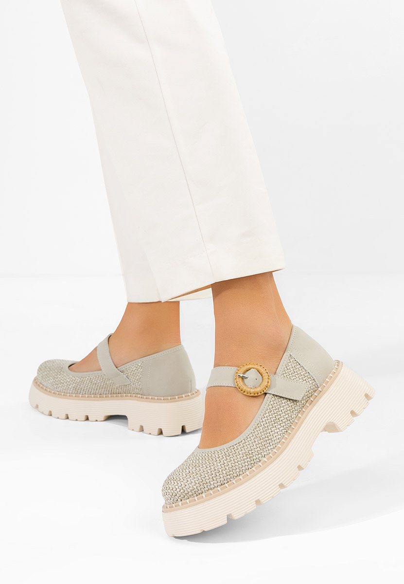 Zielone szpilki skórzane Vamya