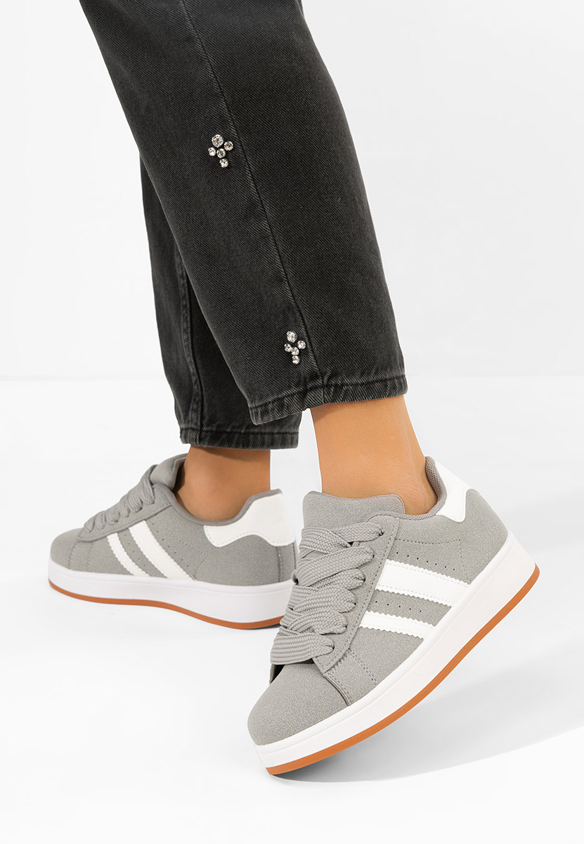 Szare sneakersy damskie Antoneta