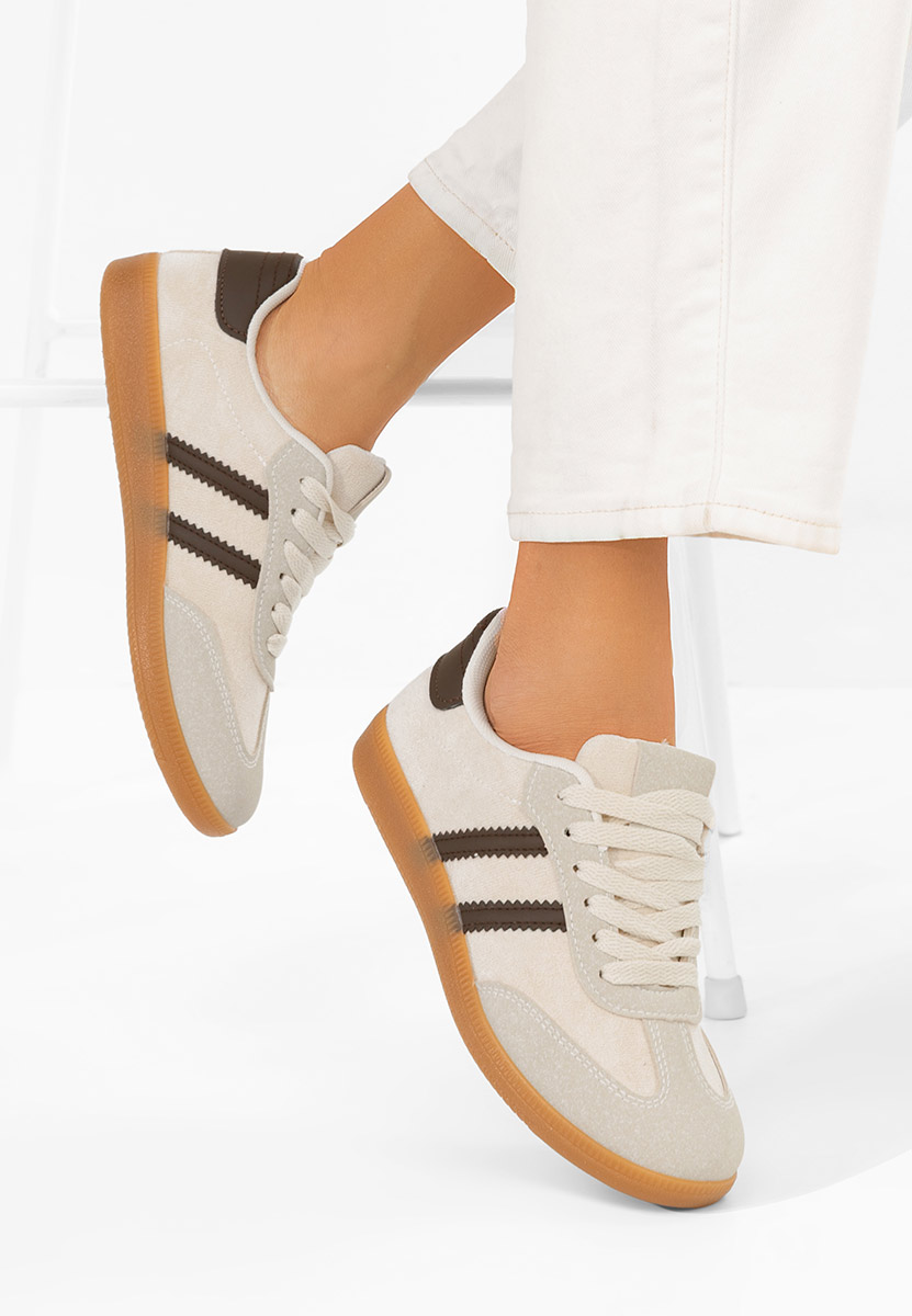 Beżowe sneakersy damskie Irenya