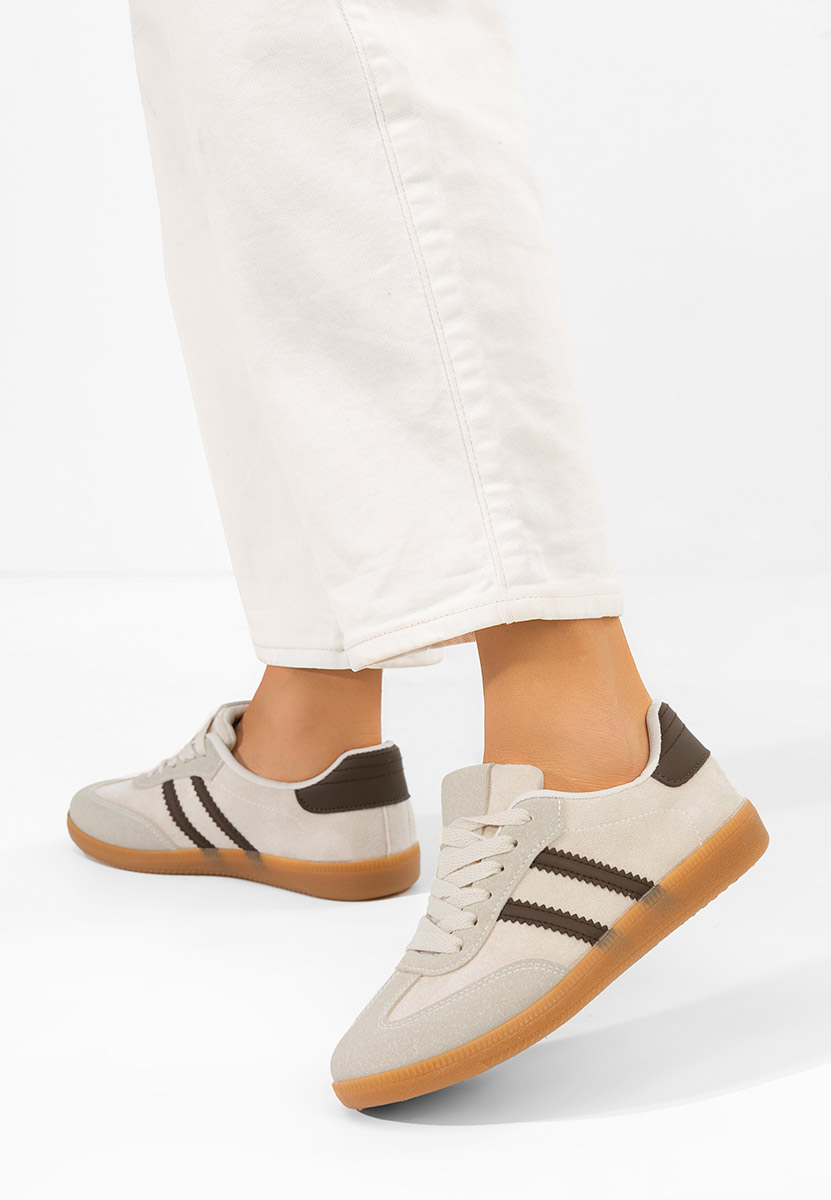 Beżowe sneakersy damskie Irenya