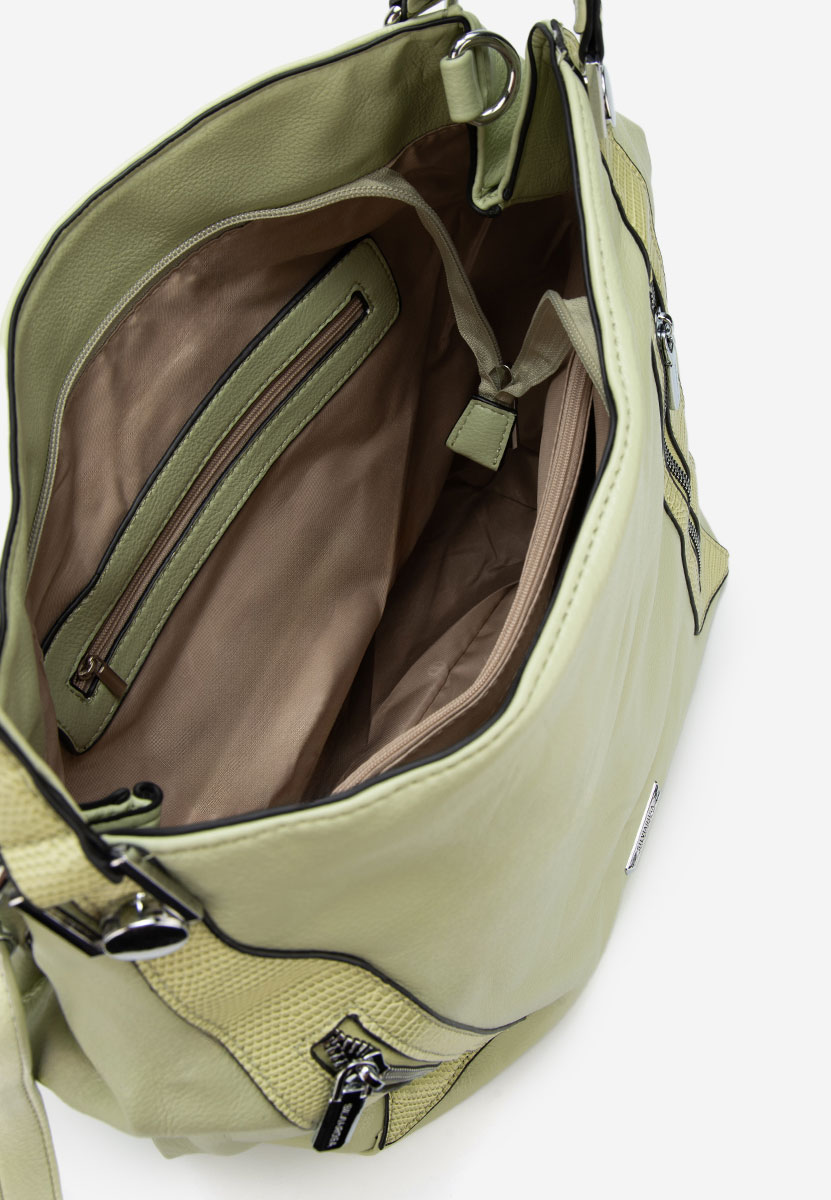 Zielone torebka do ręki Silvia Rosa 8257