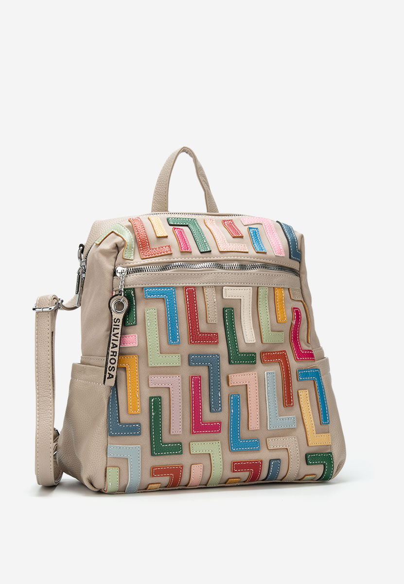 Beżowe plecak damska Silvia Rosa 6129 V2