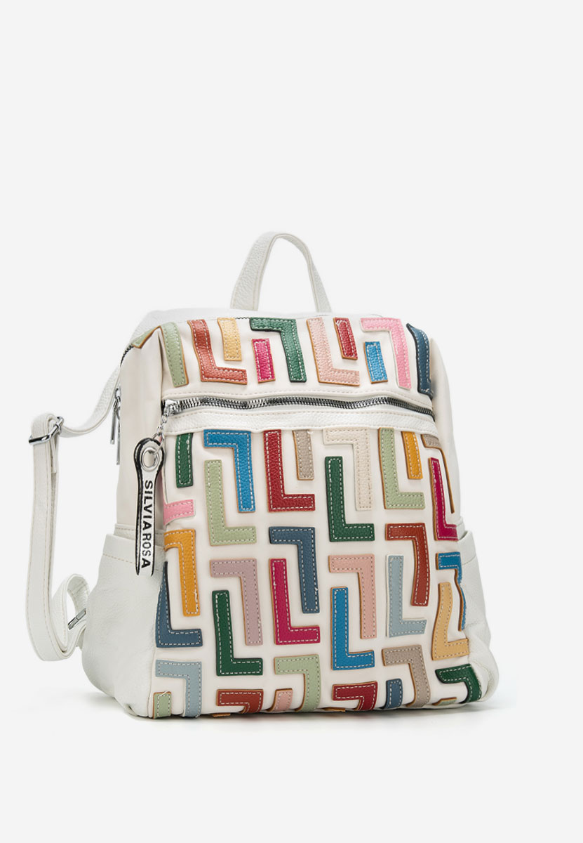 Białe plecak damska Silvia Rosa 6129