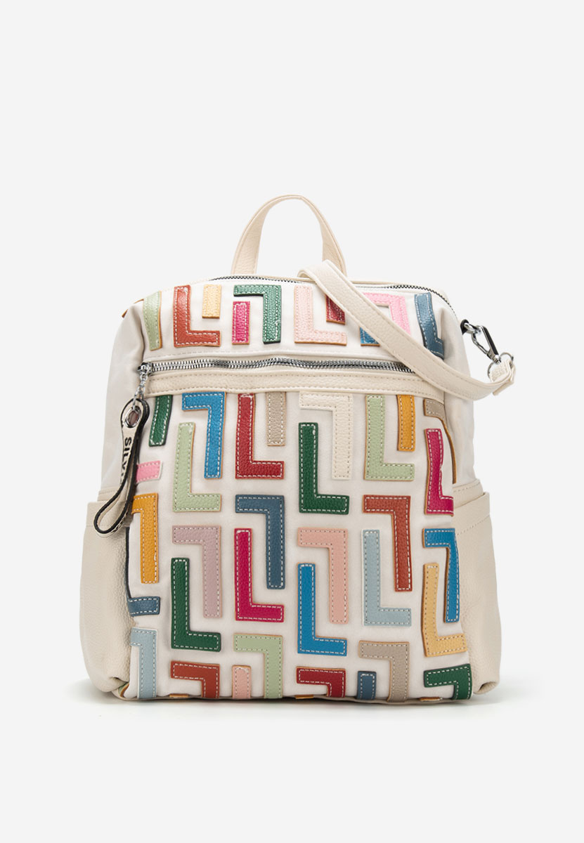 Beżowe plecak damska Silvia Rosa 6129