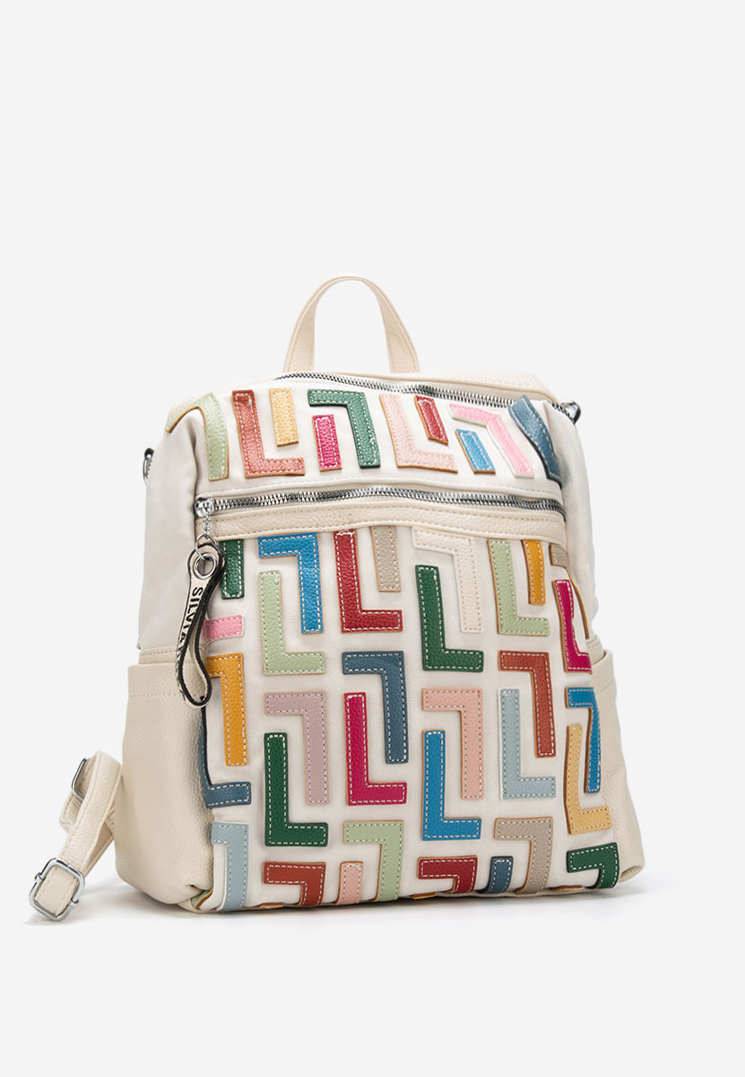 Beżowe plecak damska Silvia Rosa 6129