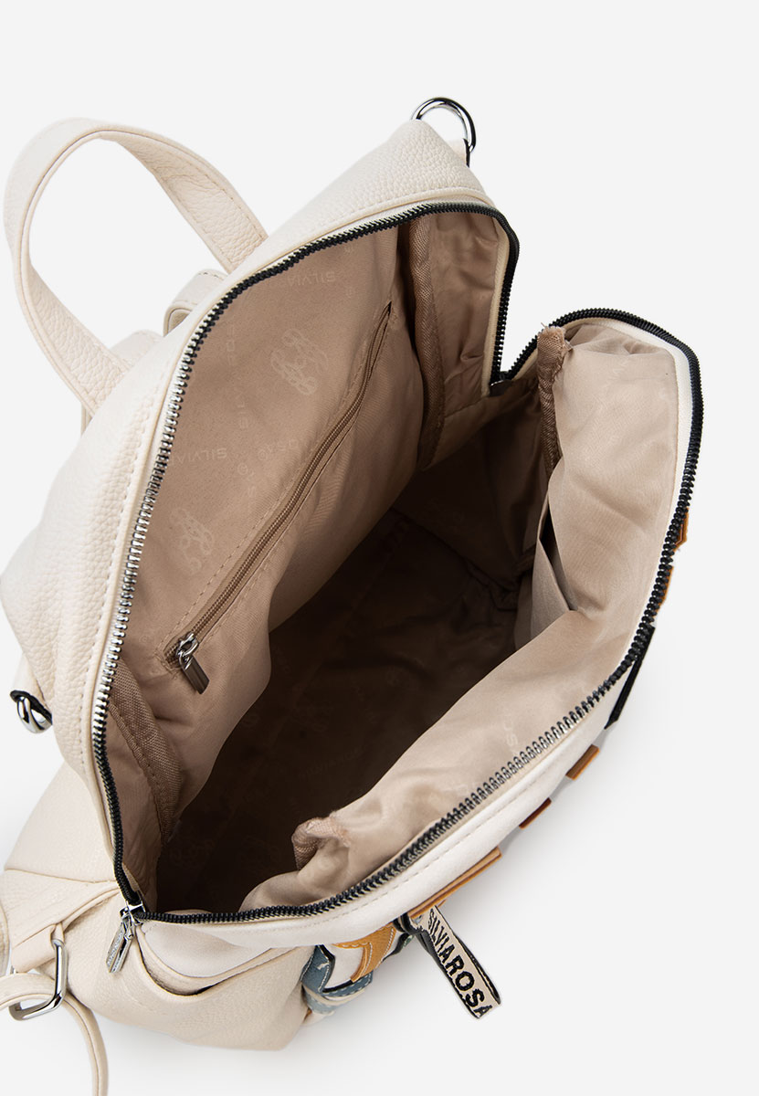 Beżowe plecak damska Silvia Rosa 6129