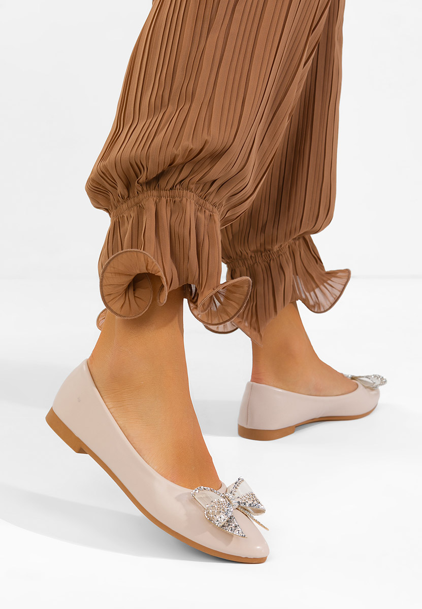 Różowe baleriny damskie Marva