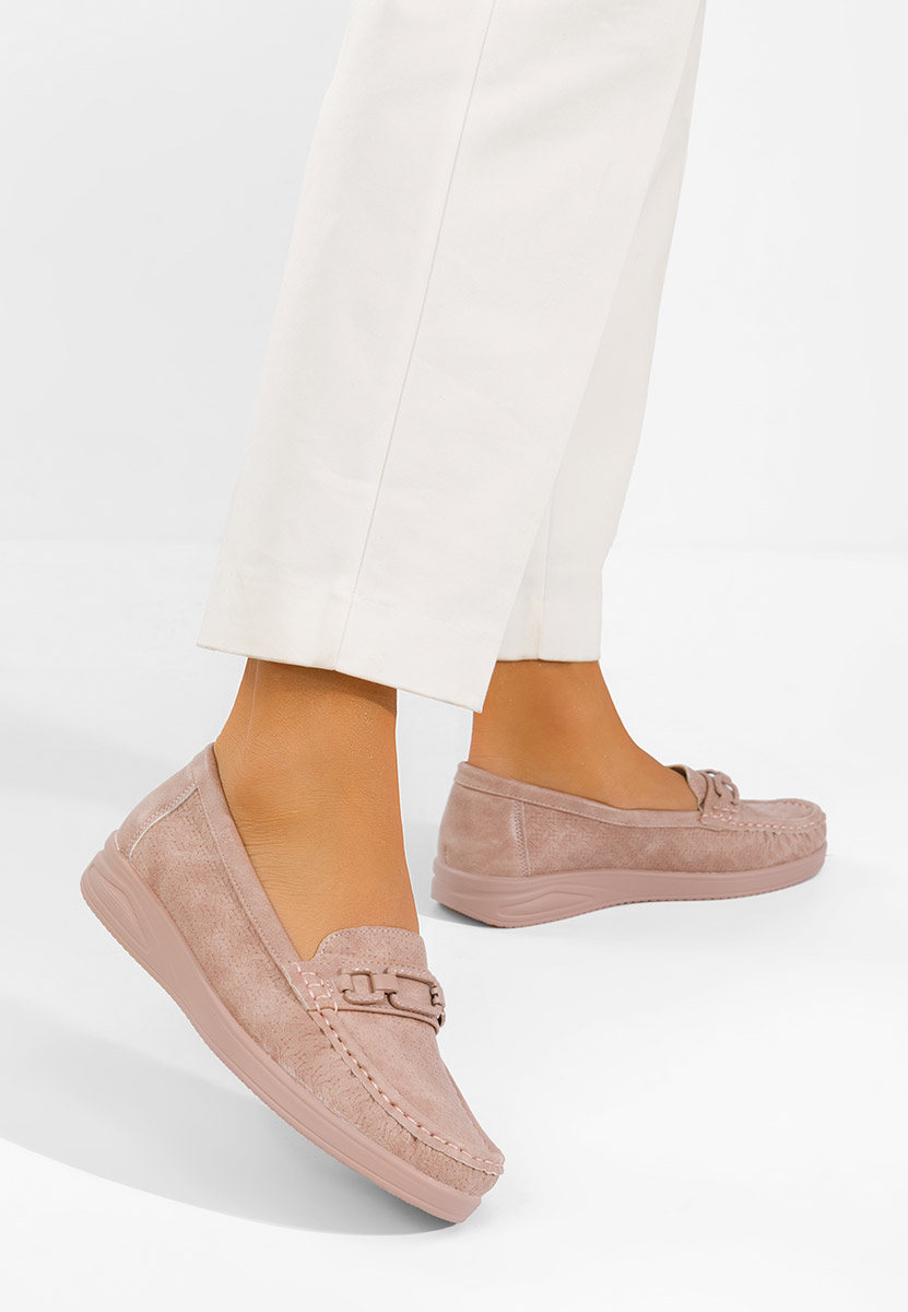 Różowe mokasyny damskie Ansleya