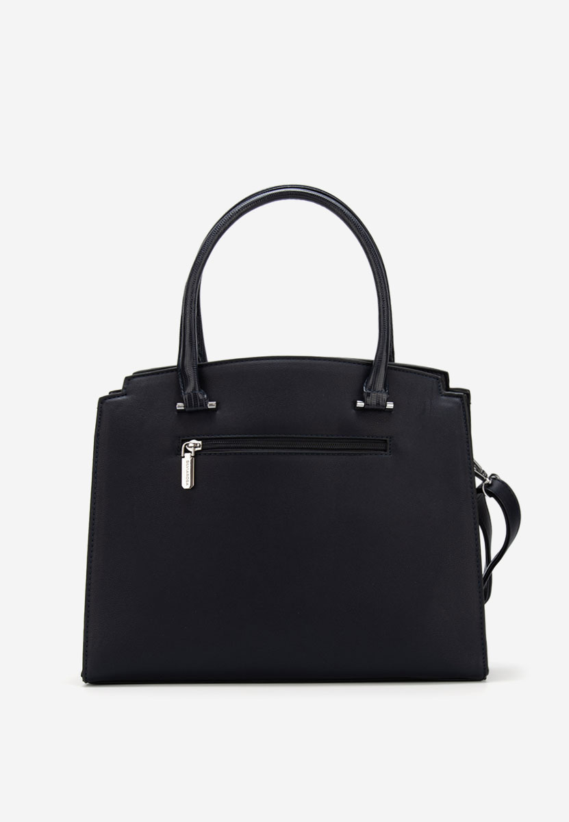 Granatowe torebka do biura Silvia Rosa 8179