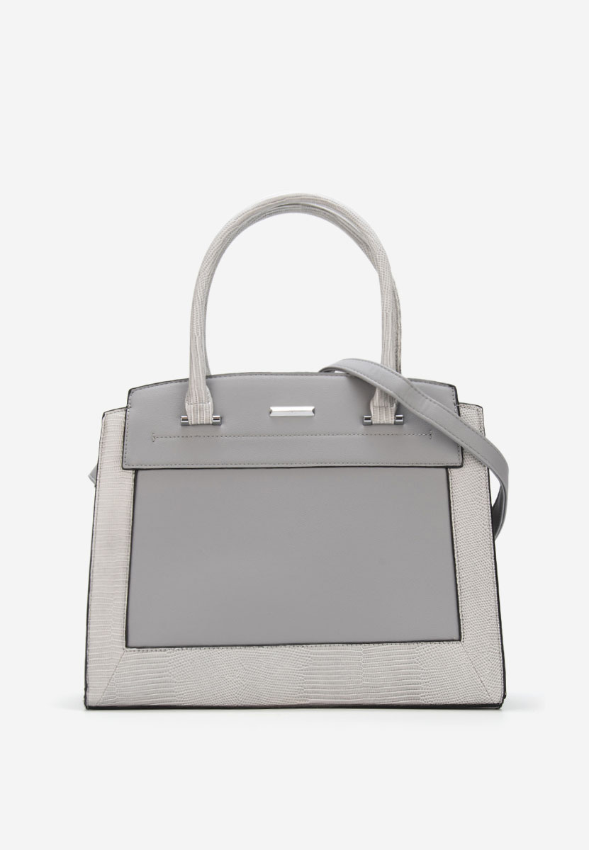 Szare torebka do biura Silvia Rosa 8179