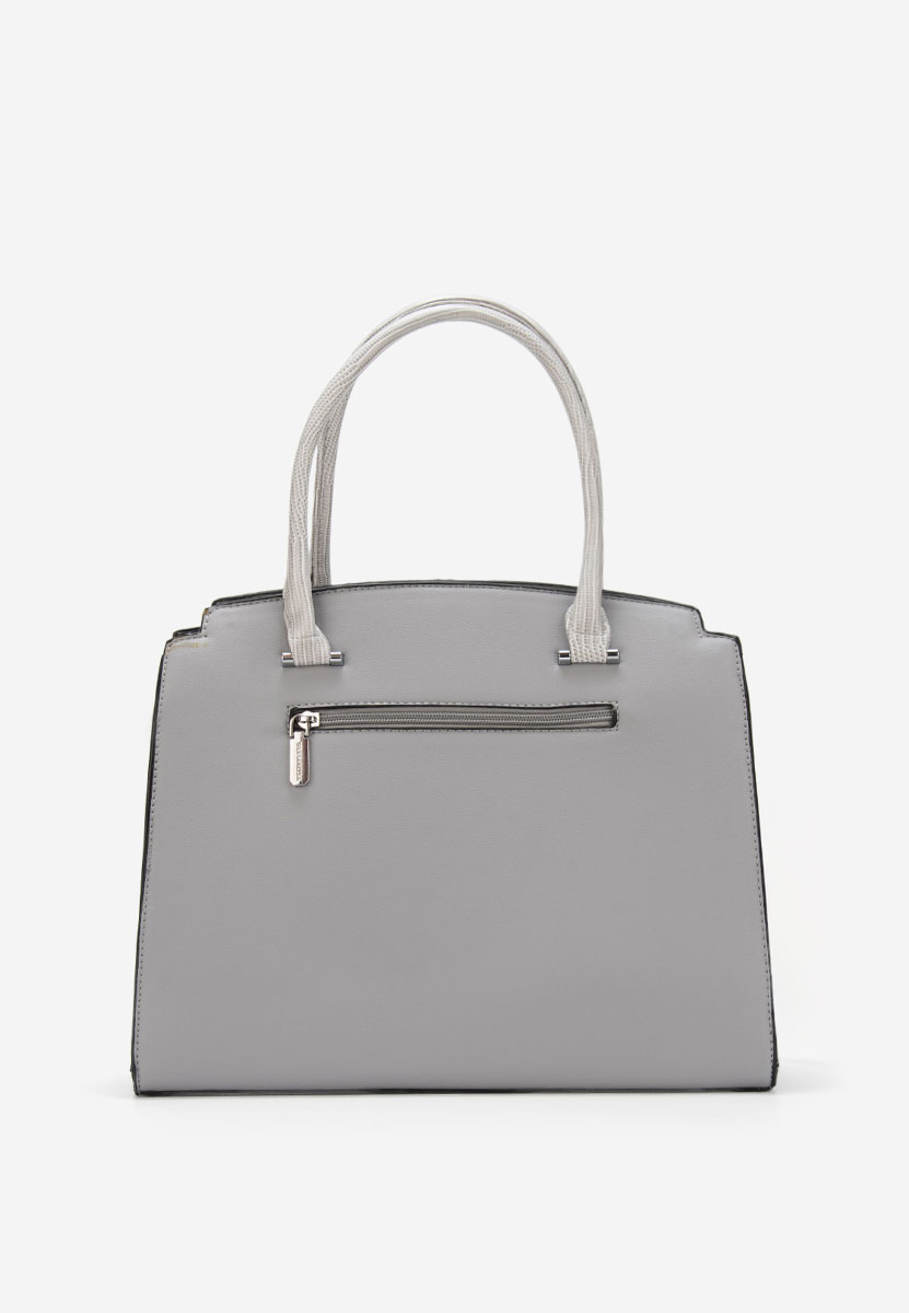 Szare torebka do biura Silvia Rosa 8179