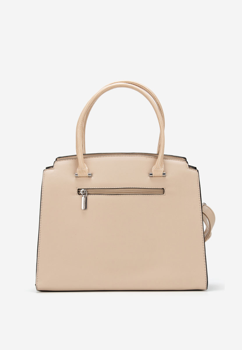 Beżowe torebka do biura Silvia Rosa 8179