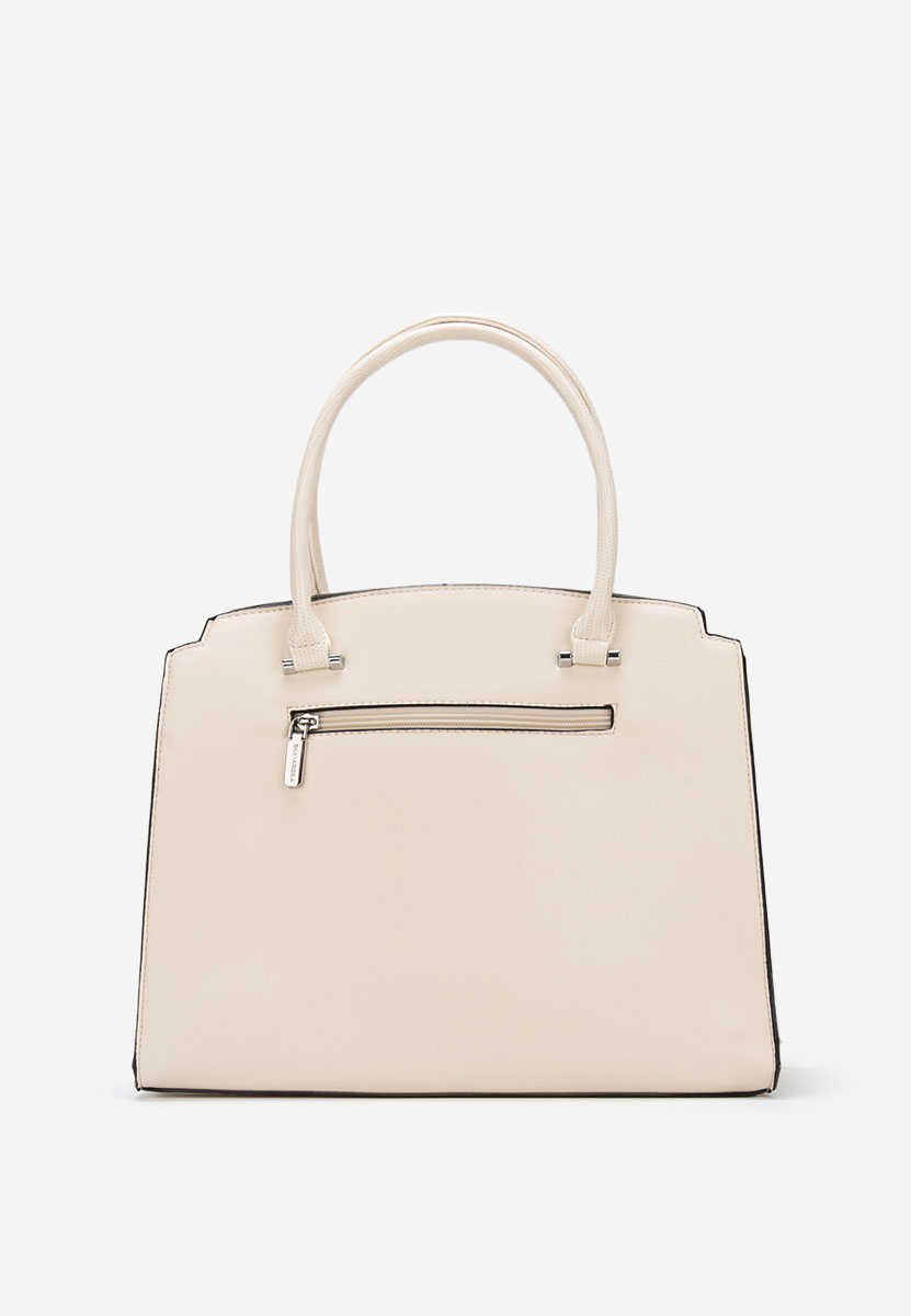 Białe torebka do biura Silvia Rosa 8179