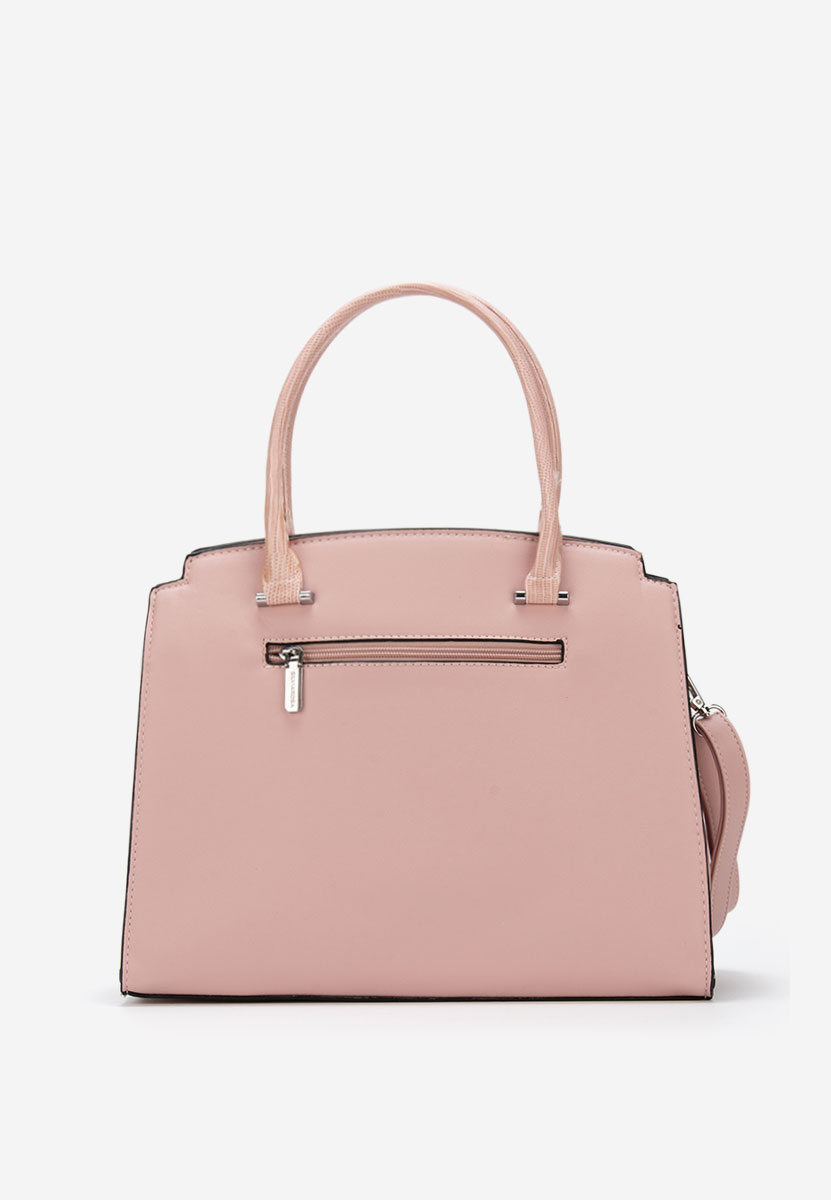 Różowe torebka do biura Silvia Rosa 8179