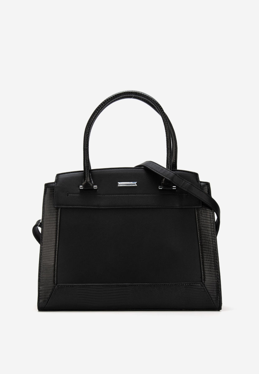 Czarna torebka do biura Silvia Rosa 8179