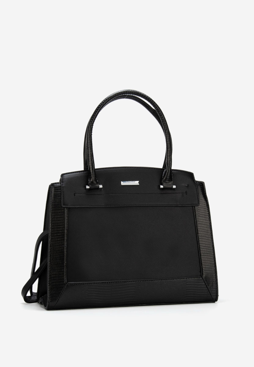Czarna torebka do biura Silvia Rosa 8179