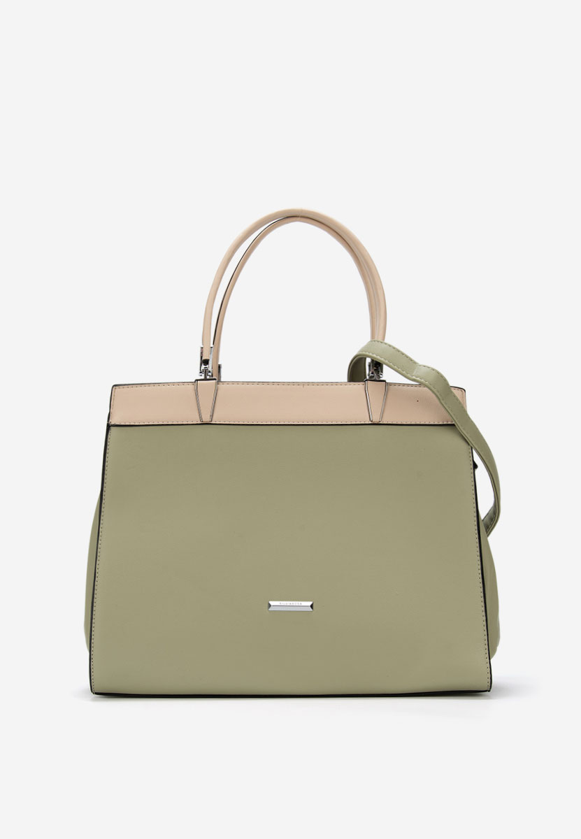 Zielone torebka do biura Silvia Rosa 8170