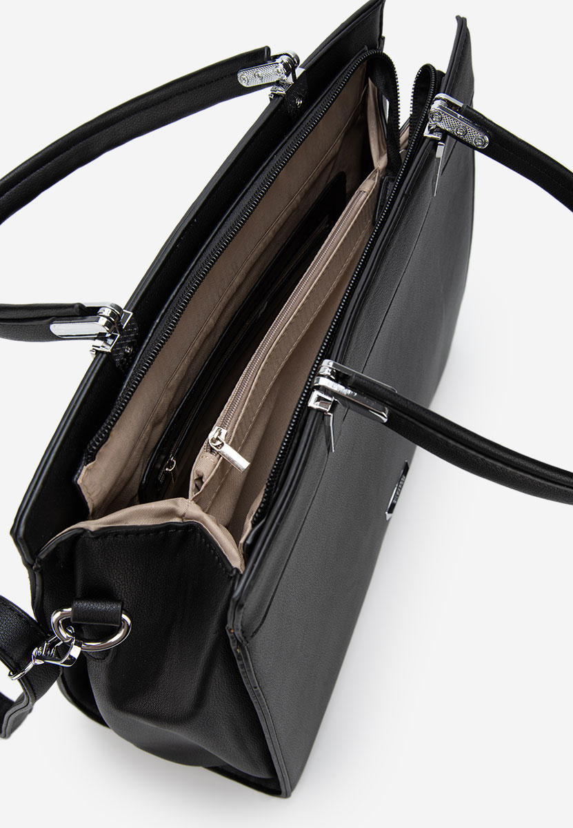 Czarna torebka do biura Silvia Rosa 8170