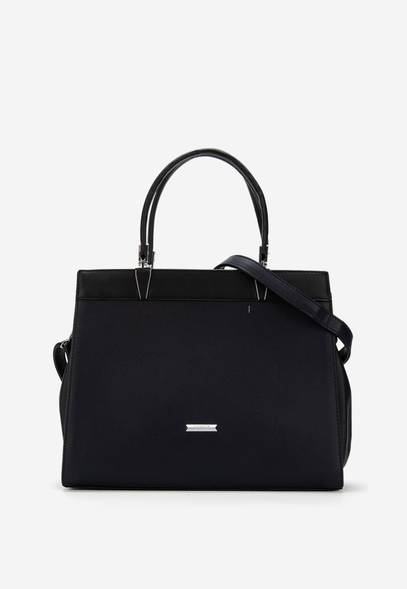 Granatowe torebka do biura Silvia Rosa 8170