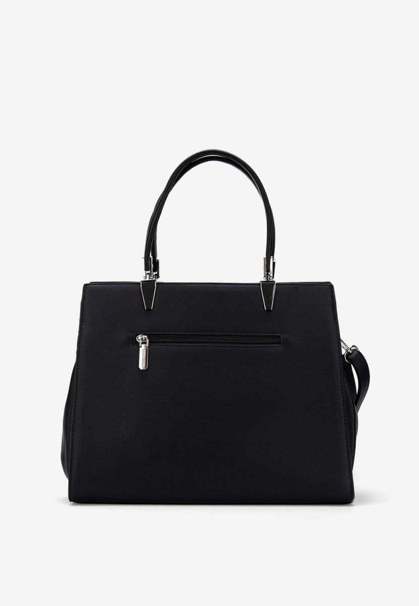 Granatowe torebka do biura Silvia Rosa 8170