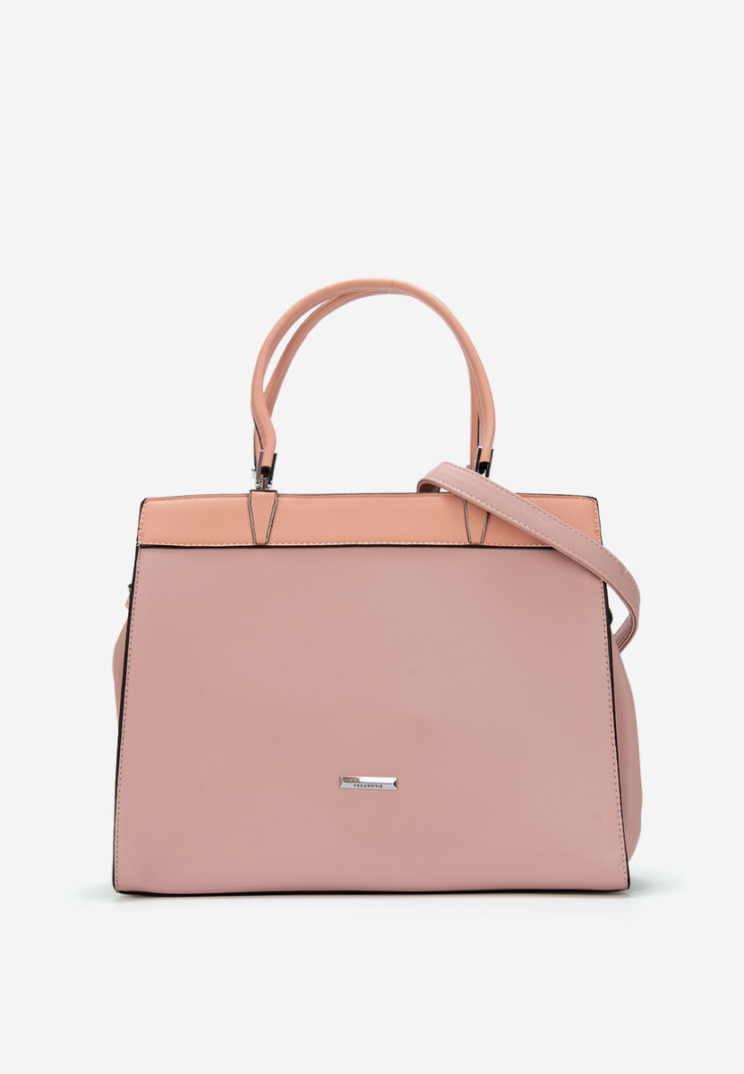 Różowe torebka do biura Silvia Rosa 8170