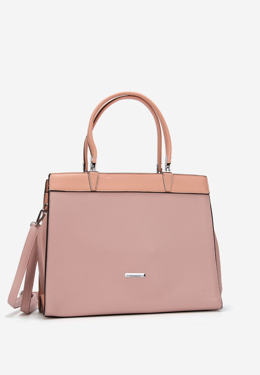 Różowe torebka do biura Silvia Rosa 8170