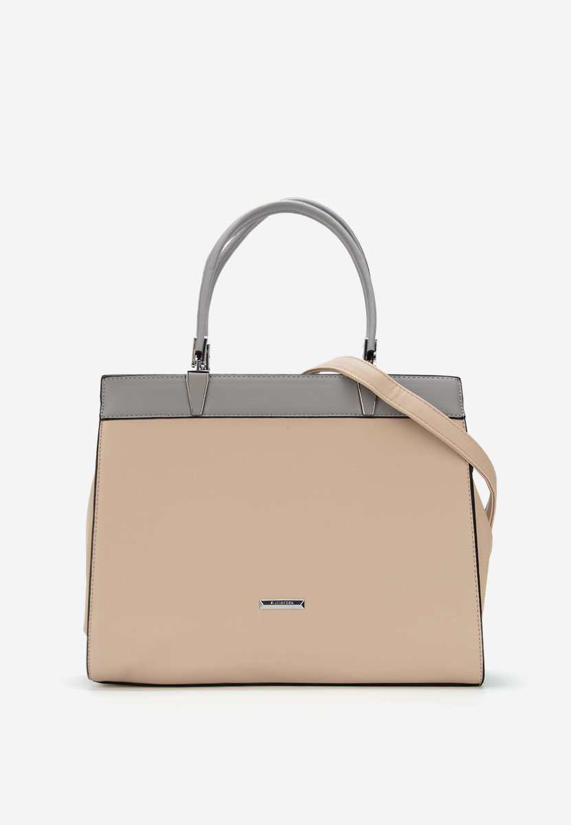 Beżowe torebka do biura Silvia Rosa 8170