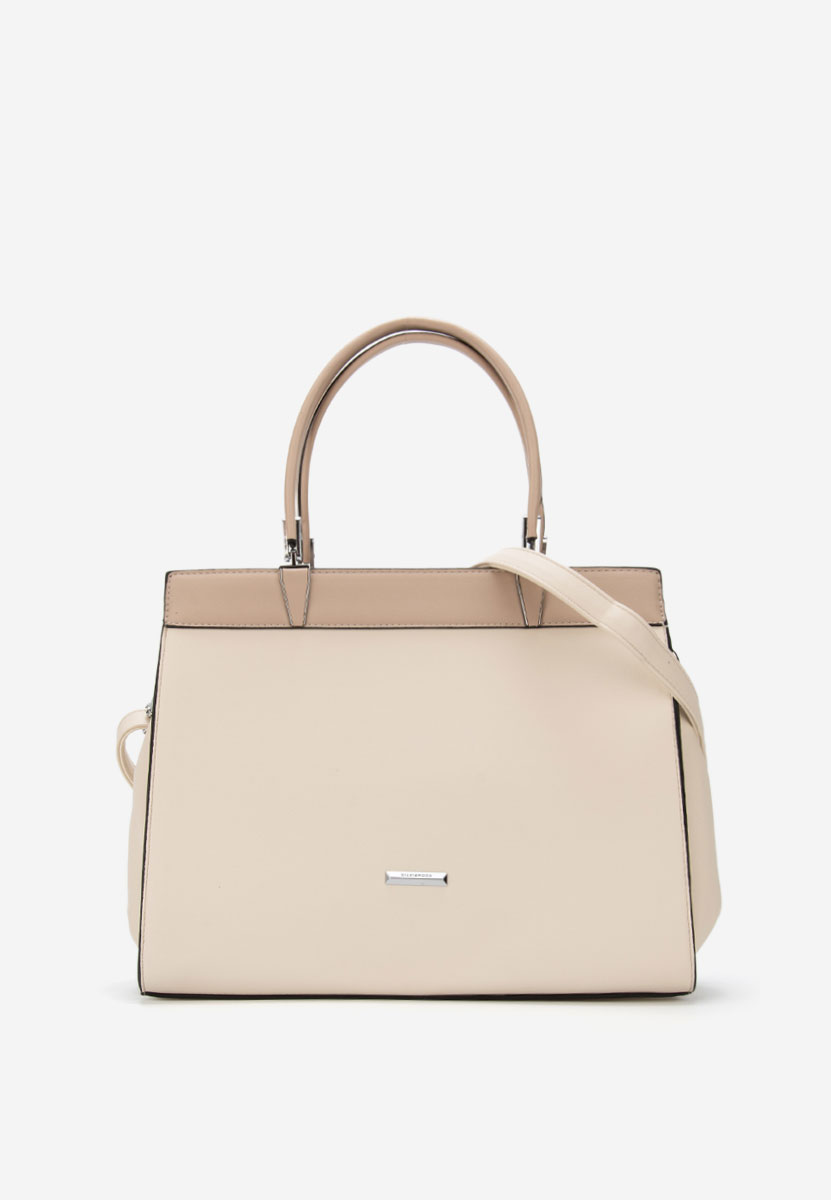 Białe torebka do biura Silvia Rosa 8170