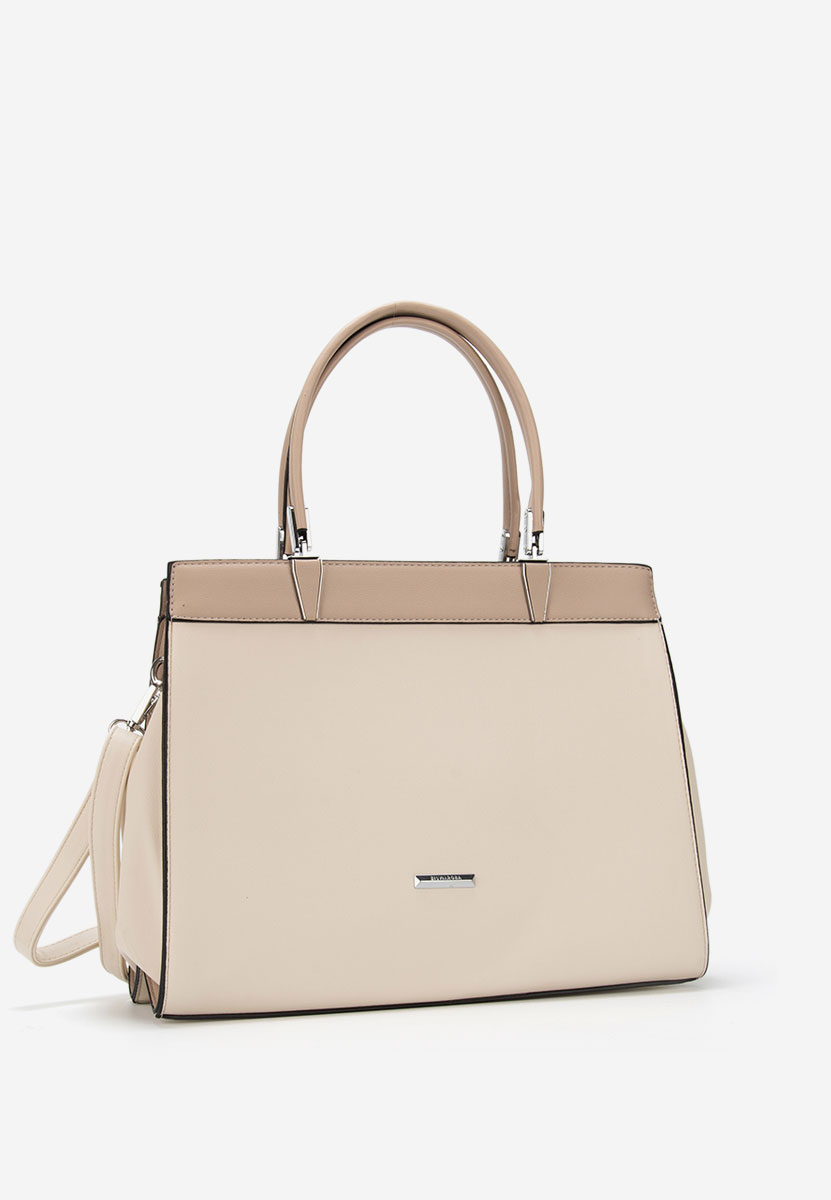 Białe torebka do biura Silvia Rosa 8170