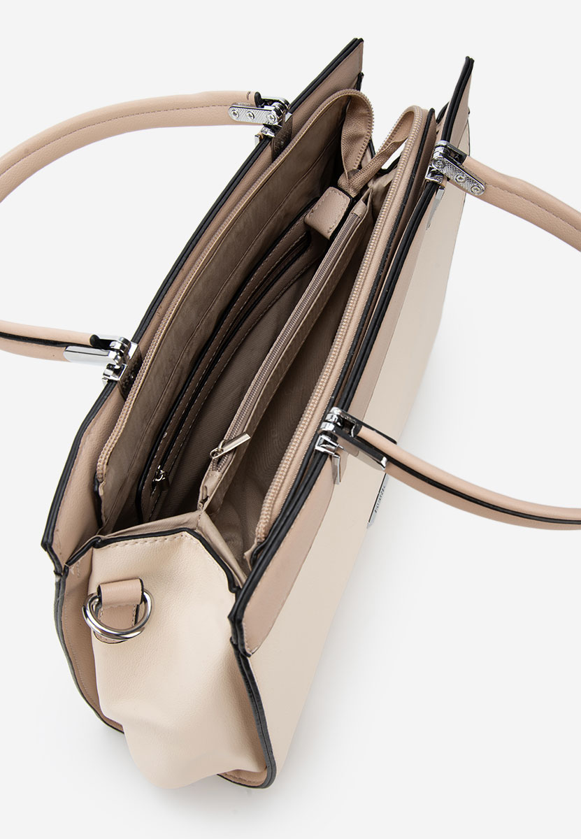 Białe torebka do biura Silvia Rosa 8170