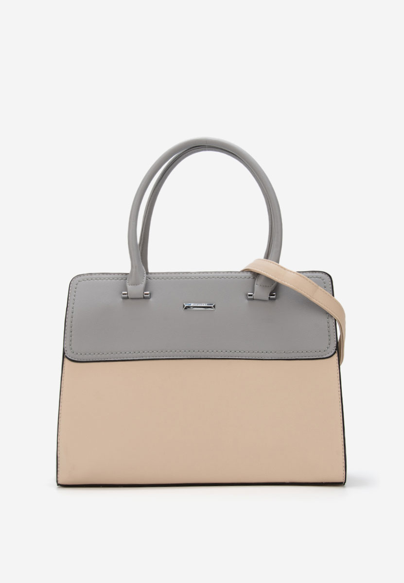 Beżowe torebka do biura Silvia Rosa 6793