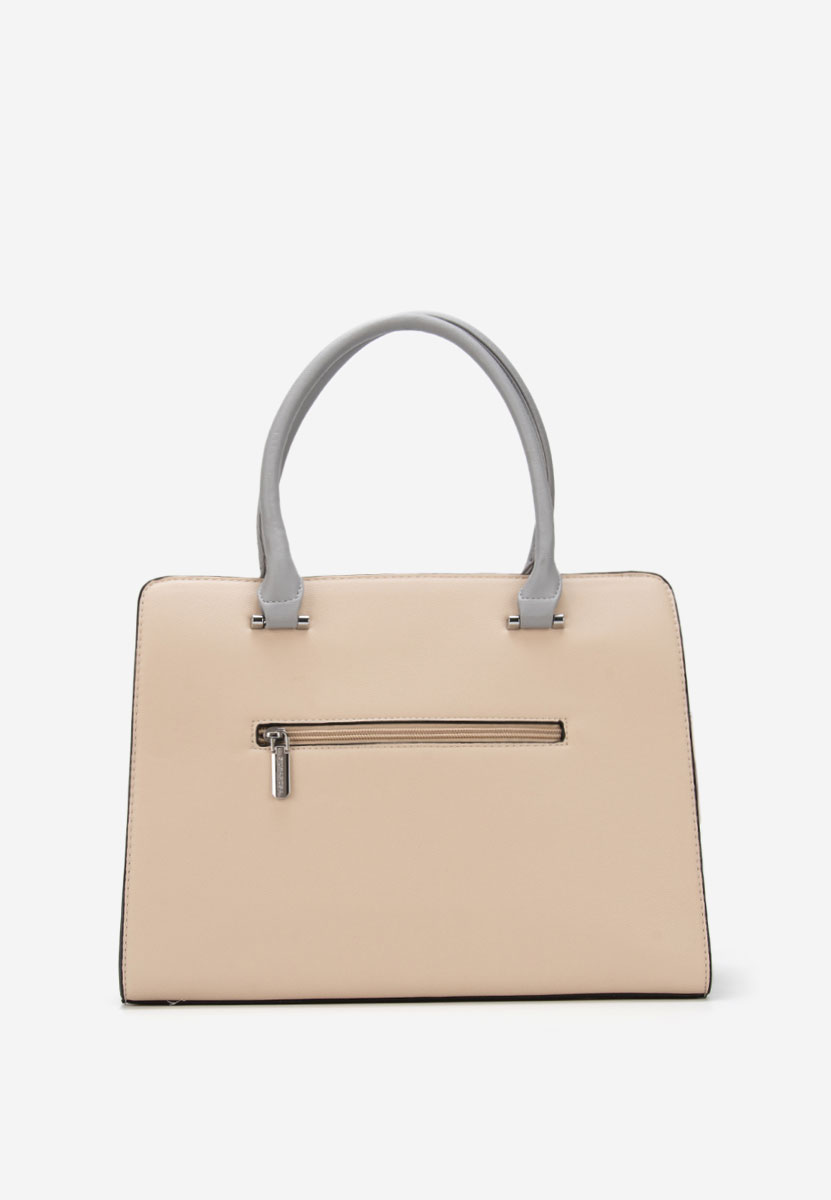 Beżowe torebka do biura Silvia Rosa 6793