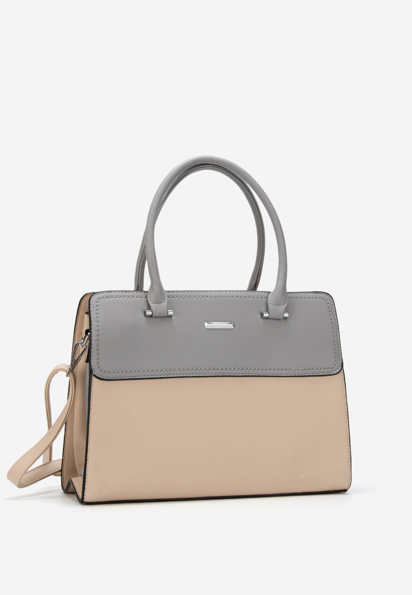 Beżowe torebka do biura Silvia Rosa 6793