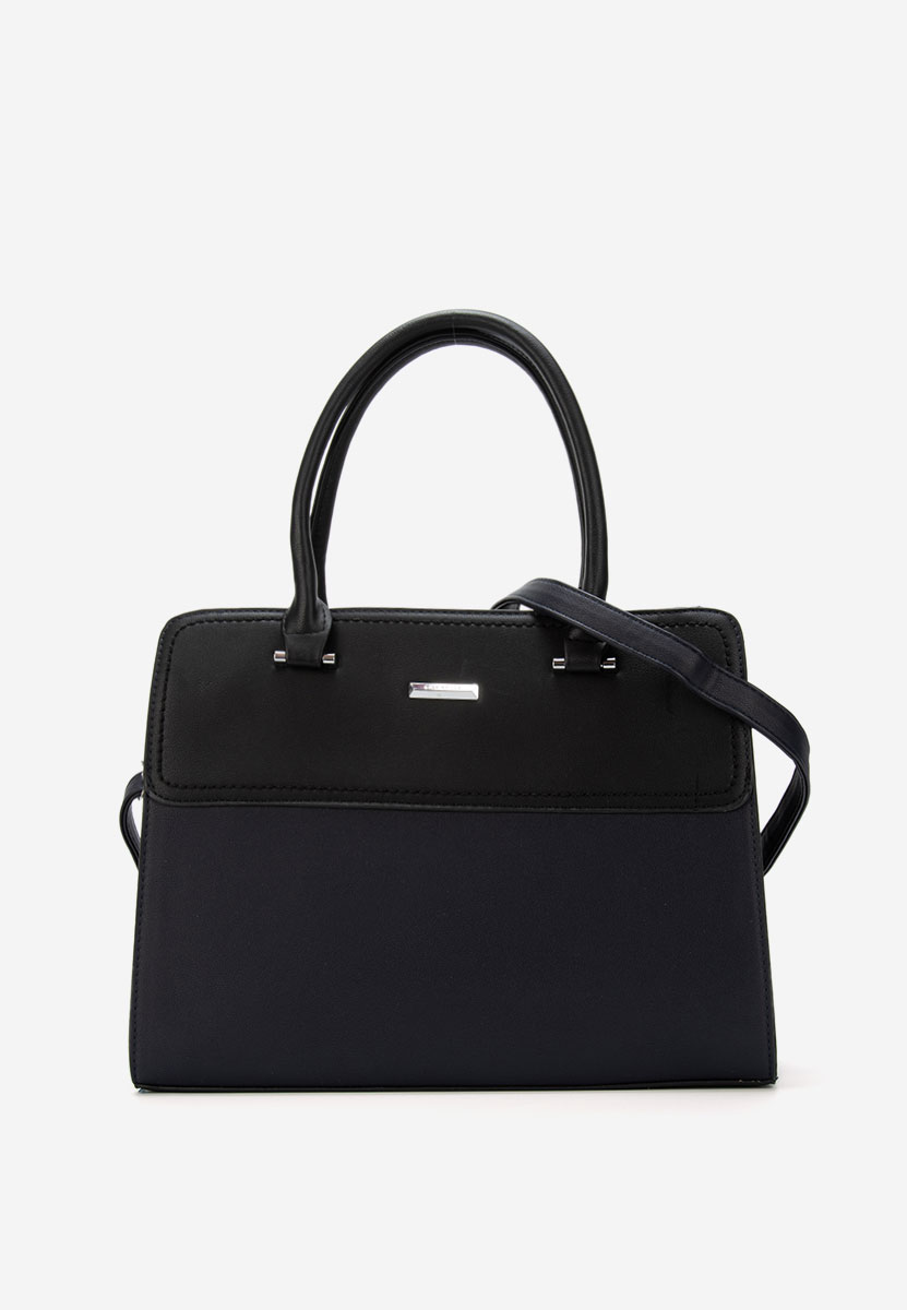 Granatowe torebka do biura Silvia Rosa 6793