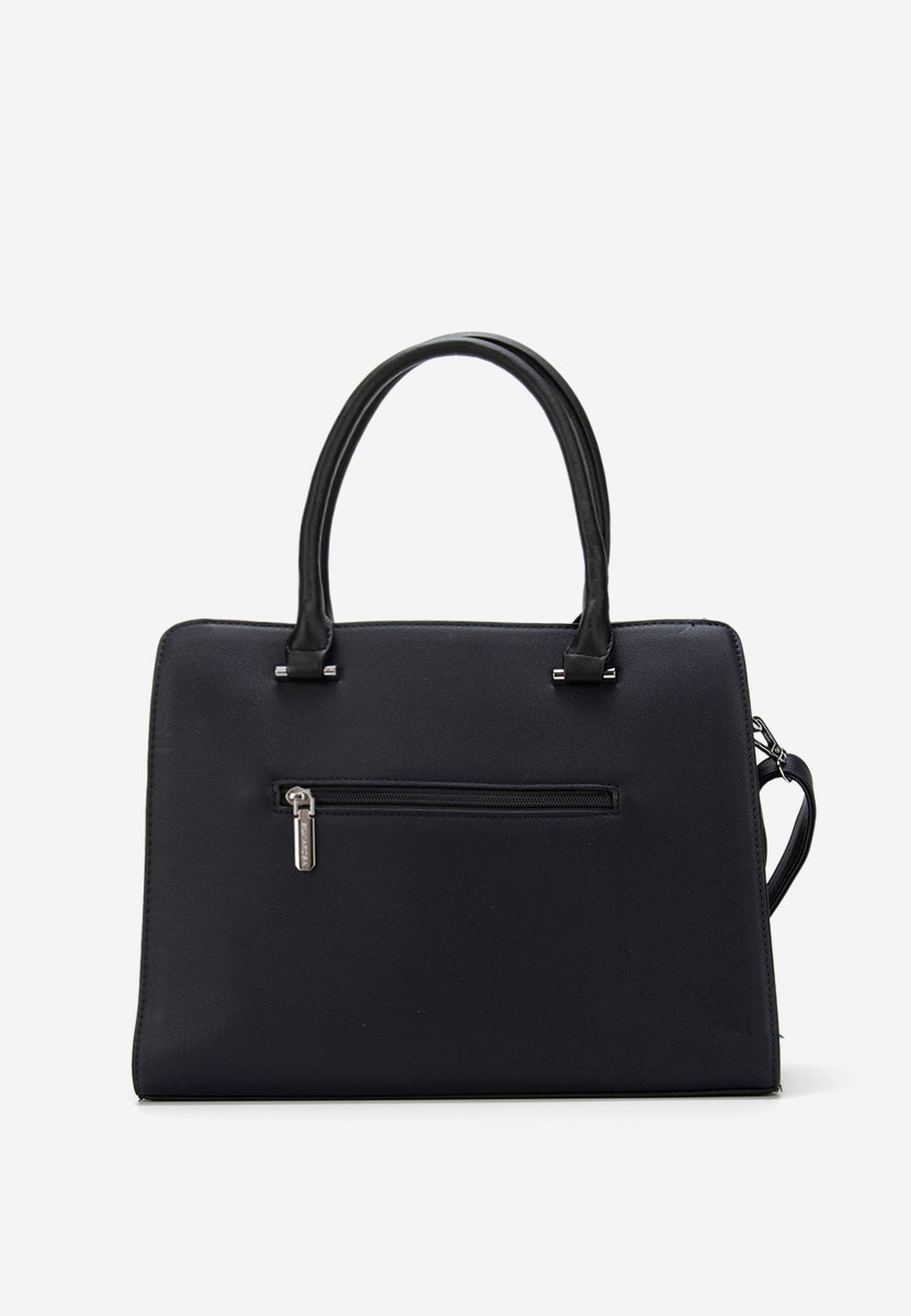 Granatowe torebka do biura Silvia Rosa 6793