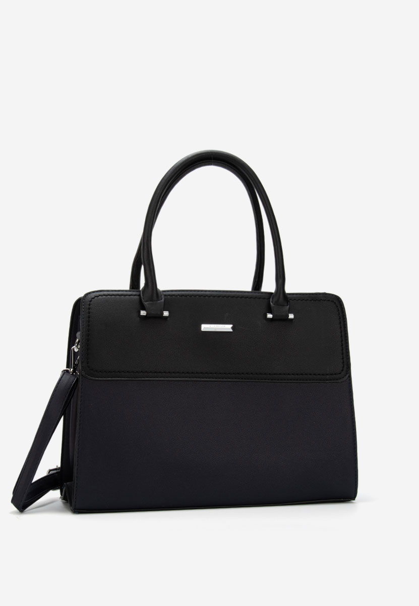 Granatowe torebka do biura Silvia Rosa 6793