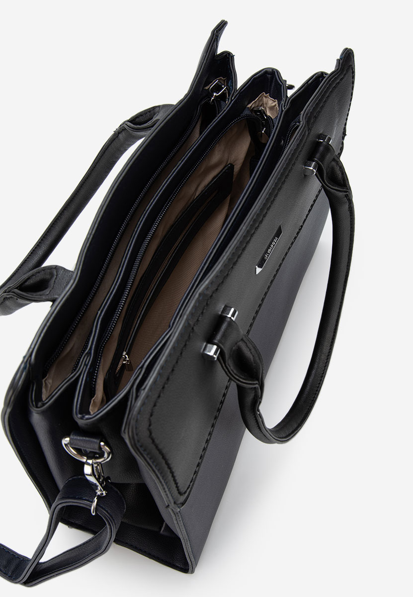 Granatowe torebka do biura Silvia Rosa 6793