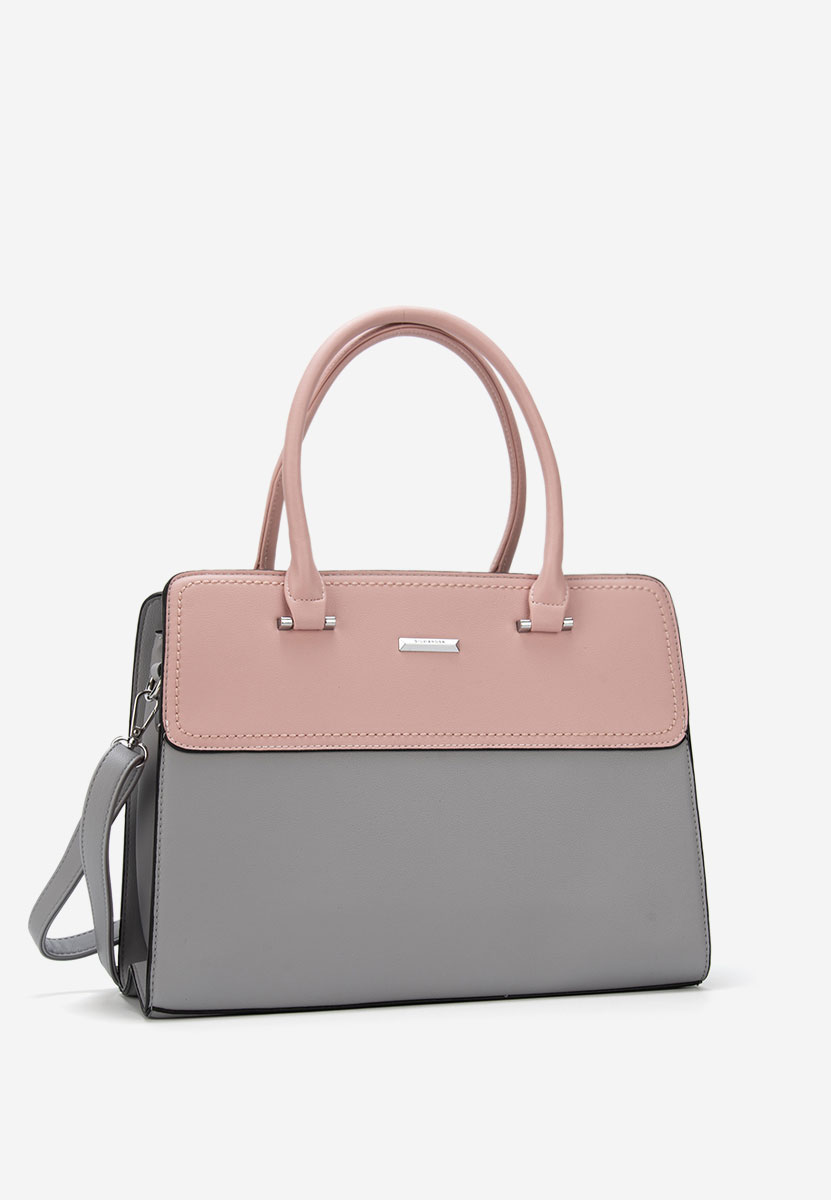 Szare torebka do biura Silvia Rosa 6793