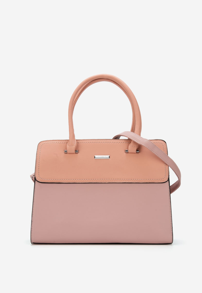 Różowe torebka do biura Silvia Rosa 6793