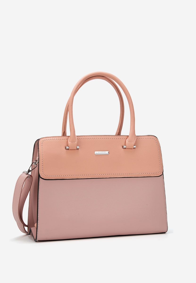 Różowe torebka do biura Silvia Rosa 6793