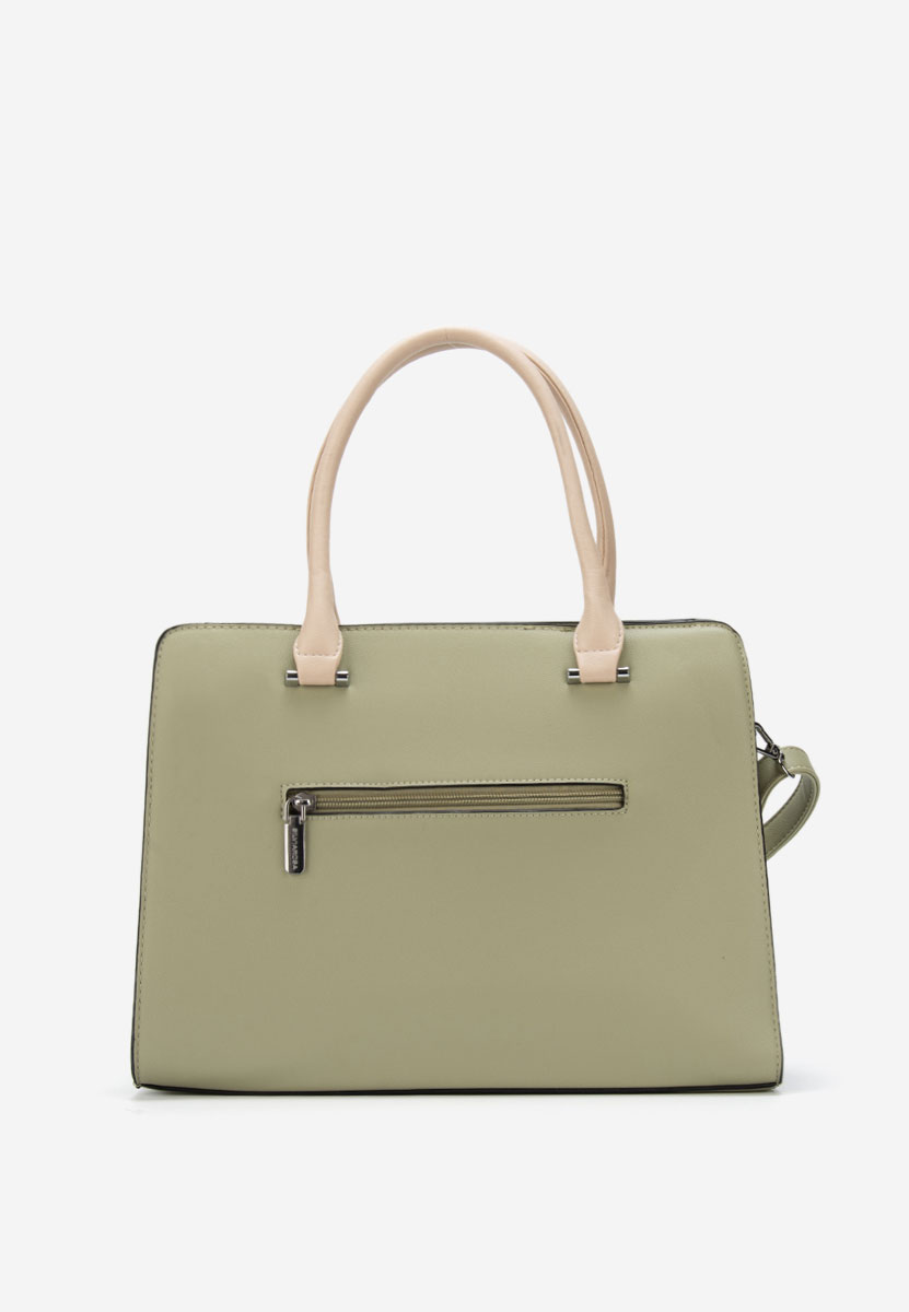 Zielone torebka do biura Silvia Rosa 6793