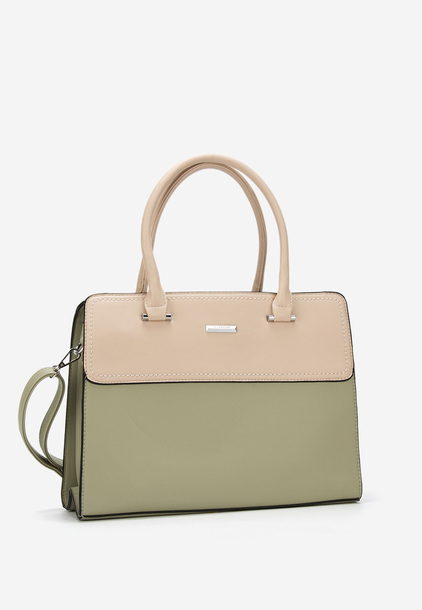 Zielone torebka do biura Silvia Rosa 6793