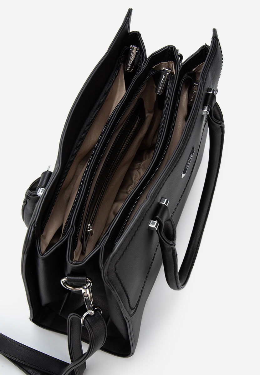 Czarna torebka do biura Silvia Rosa 6793