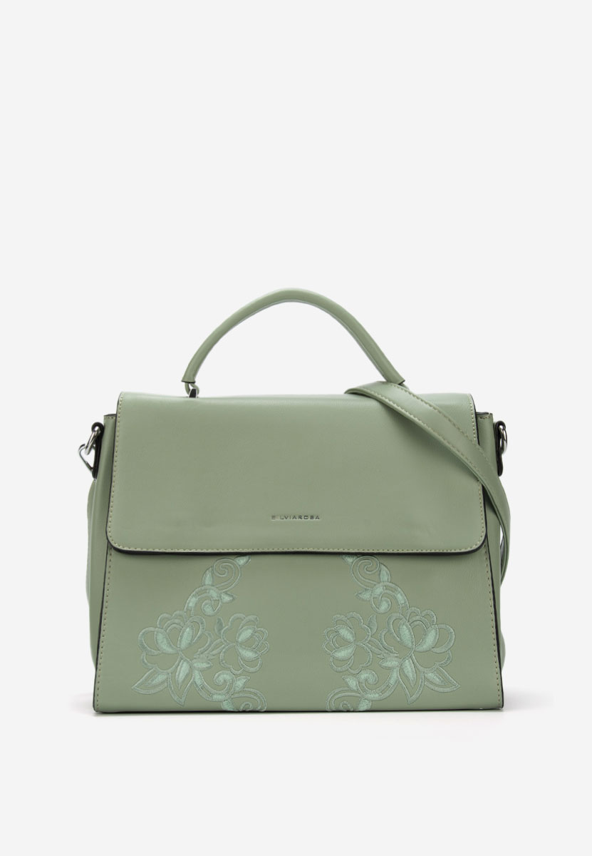 Zielone torebka do ręki Silvia Rosa 5960