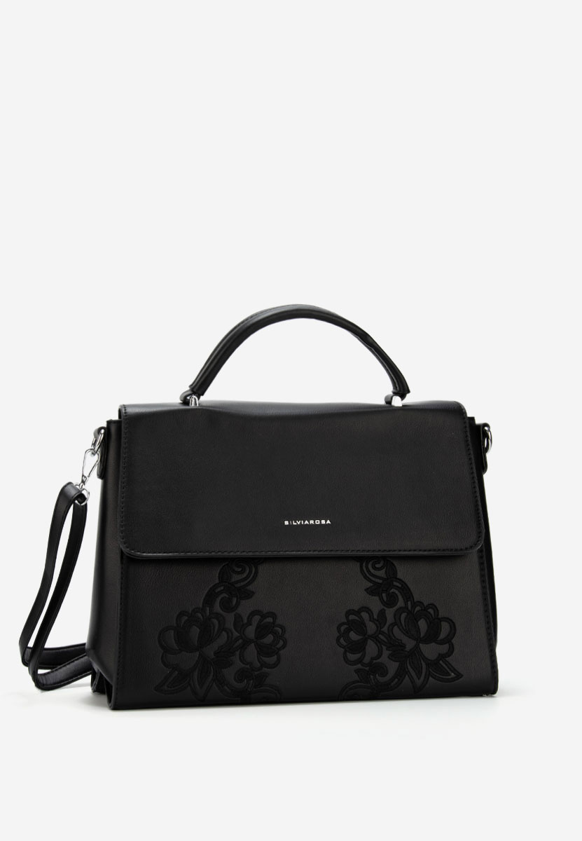 Czarna torebka do ręki Silvia Rosa 5960