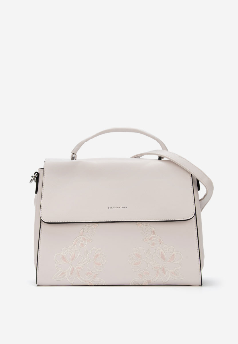 Białe torebka do ręki Silvia Rosa 5960