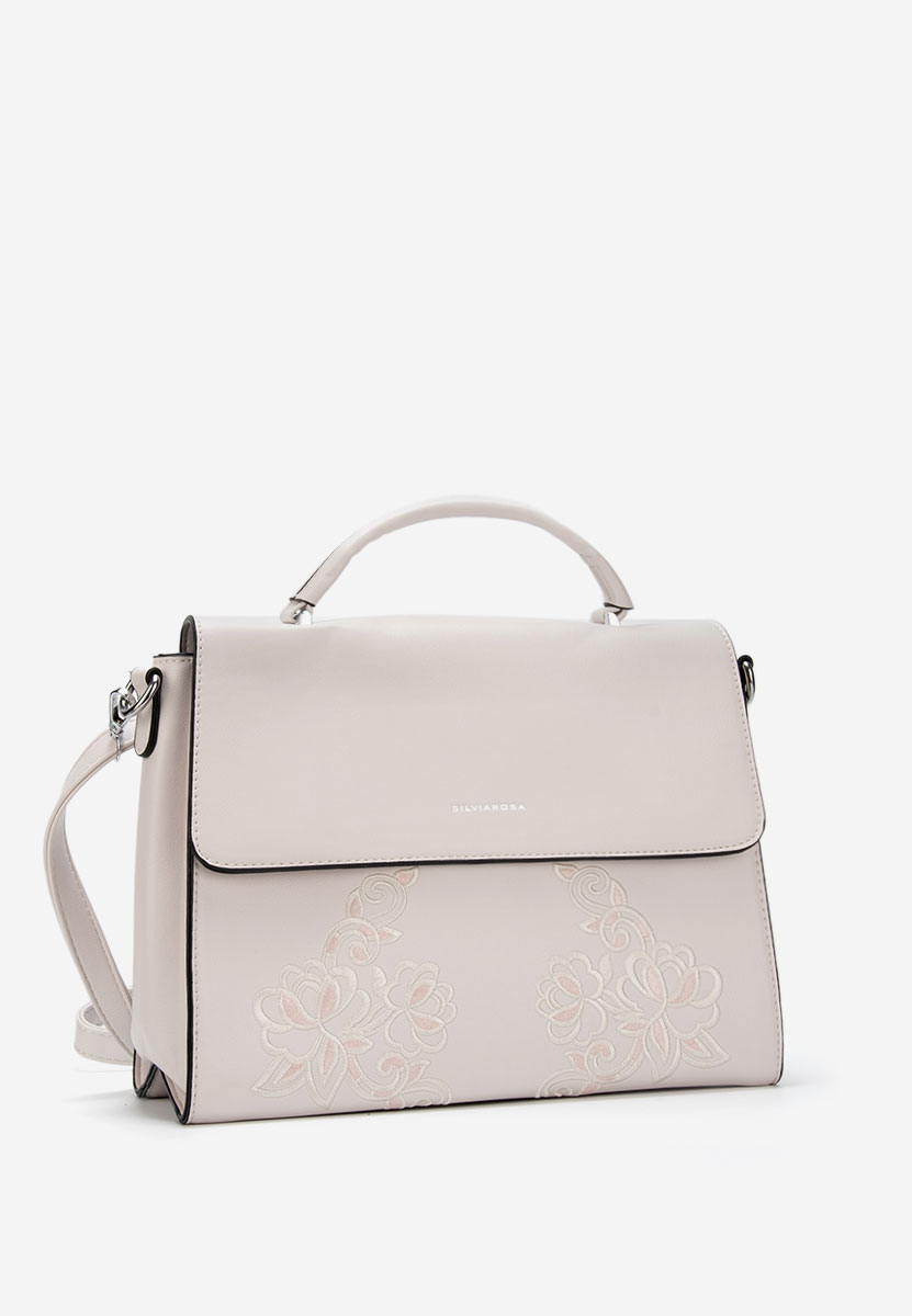 Białe torebka do ręki Silvia Rosa 5960
