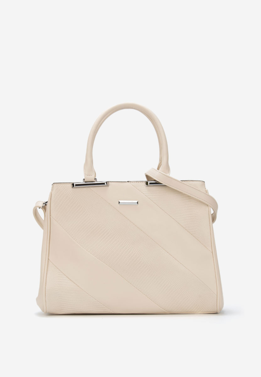 Białe torebka do biura Silvia Rosa 8180